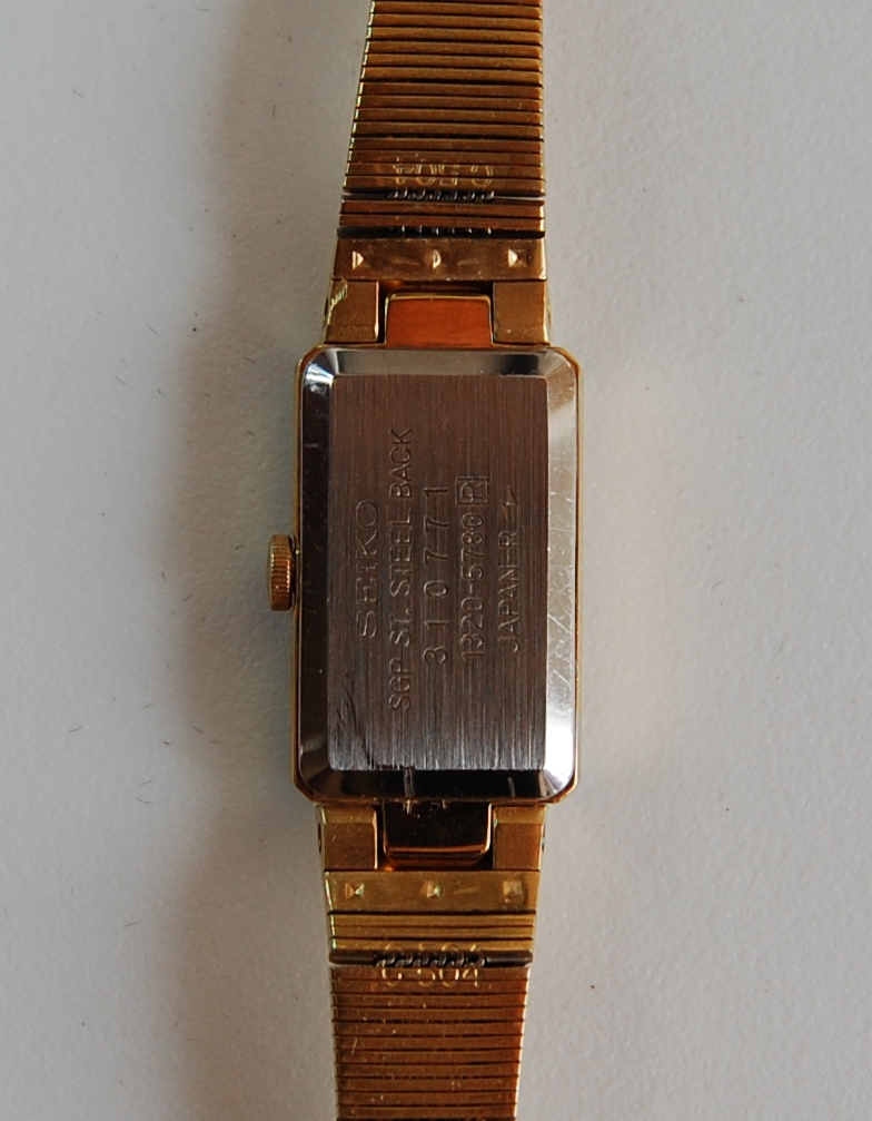 SOLD 1993 Seiko ladies watch on gold plated bracelet - Image 6