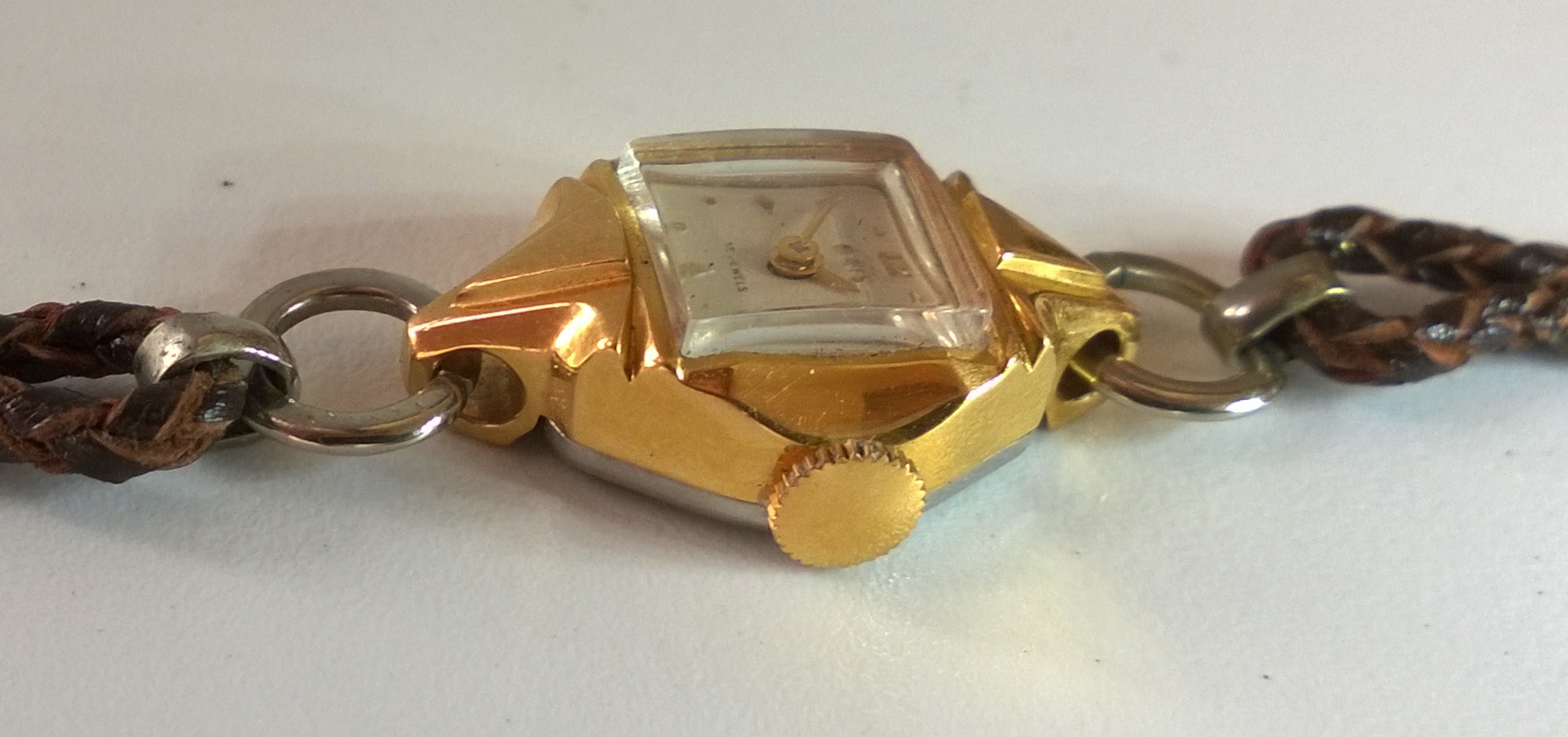 SOLD c1955 Oris Ladies with fancy case - Image 5
