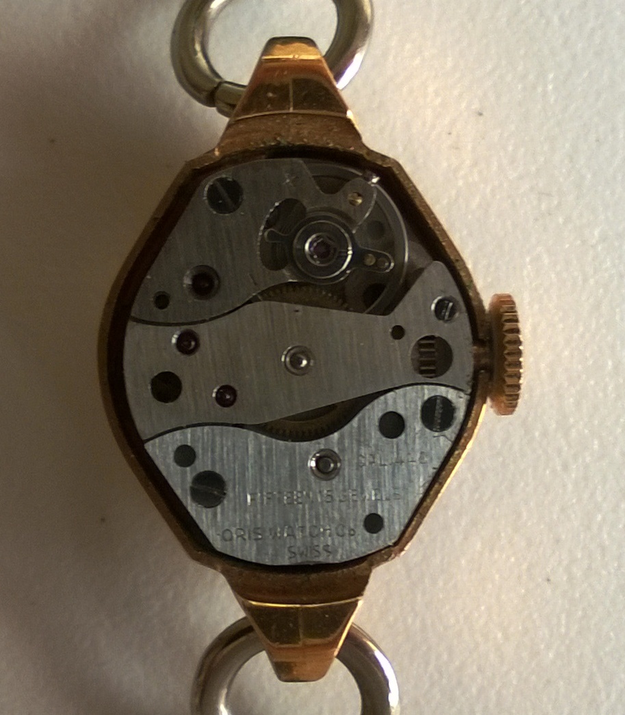 SOLD c1955 Oris Ladies with fancy case - Image 8