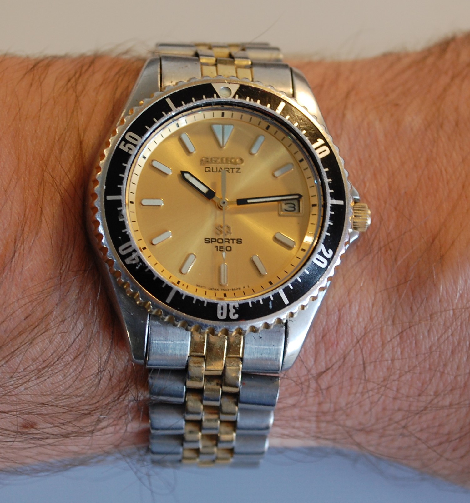 SOLD 1991 Seiko SQ Sports 150 divers watch - Birth Year Watches