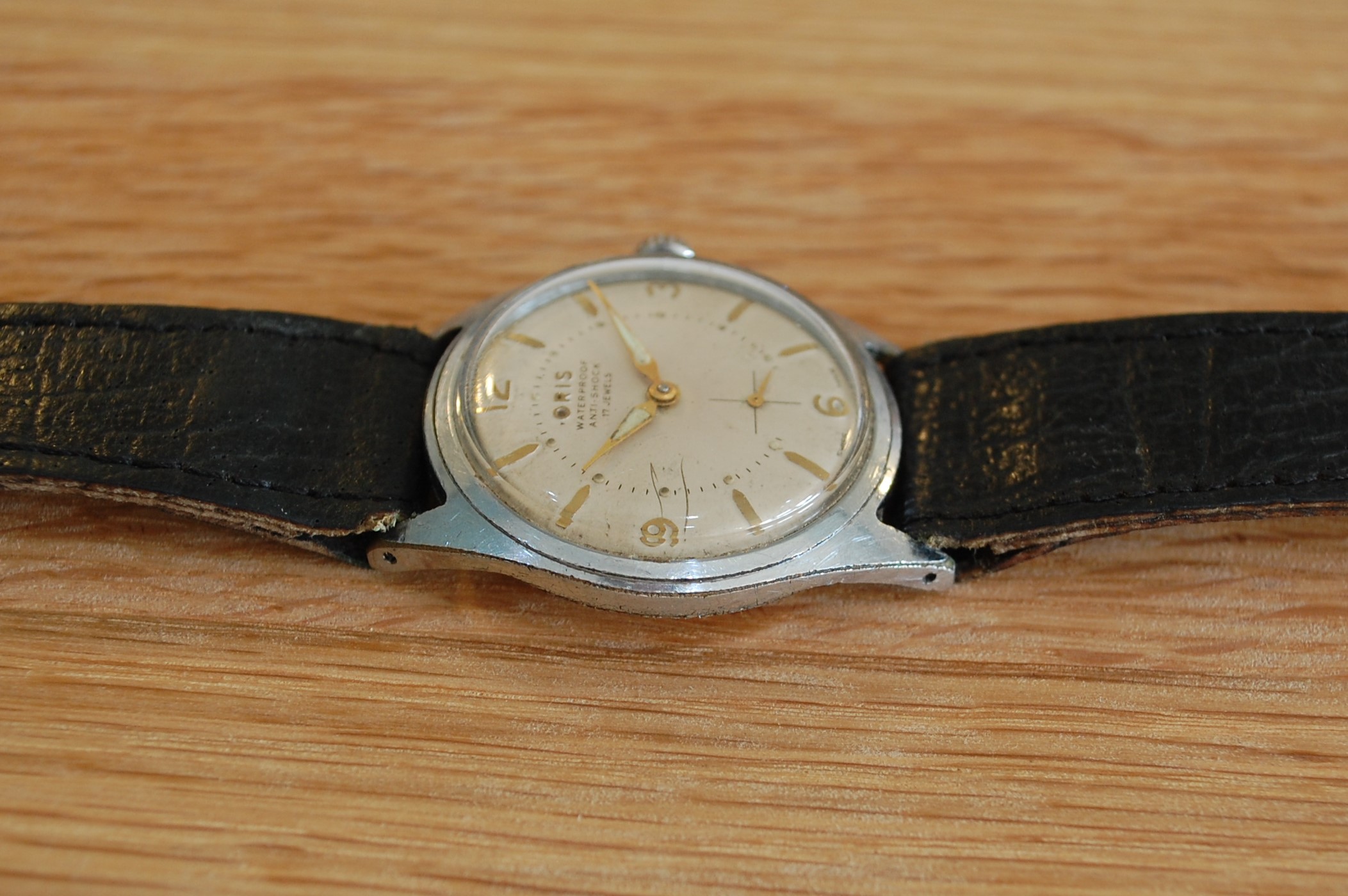 SOLD 1960 Oris men's watch with box and papers - Birth Year Watches