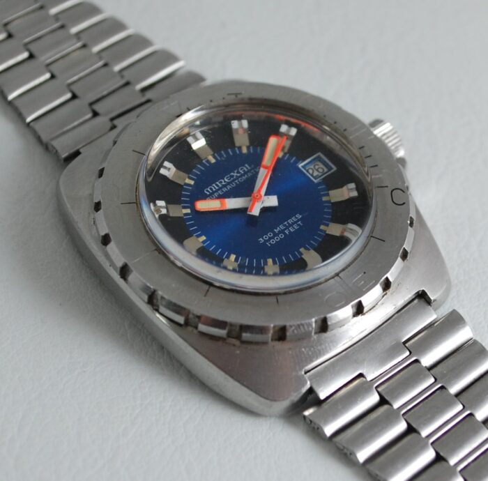 SOLD c1970 Mirexal Superautomatic 1000ft divers watch with box - Image 2