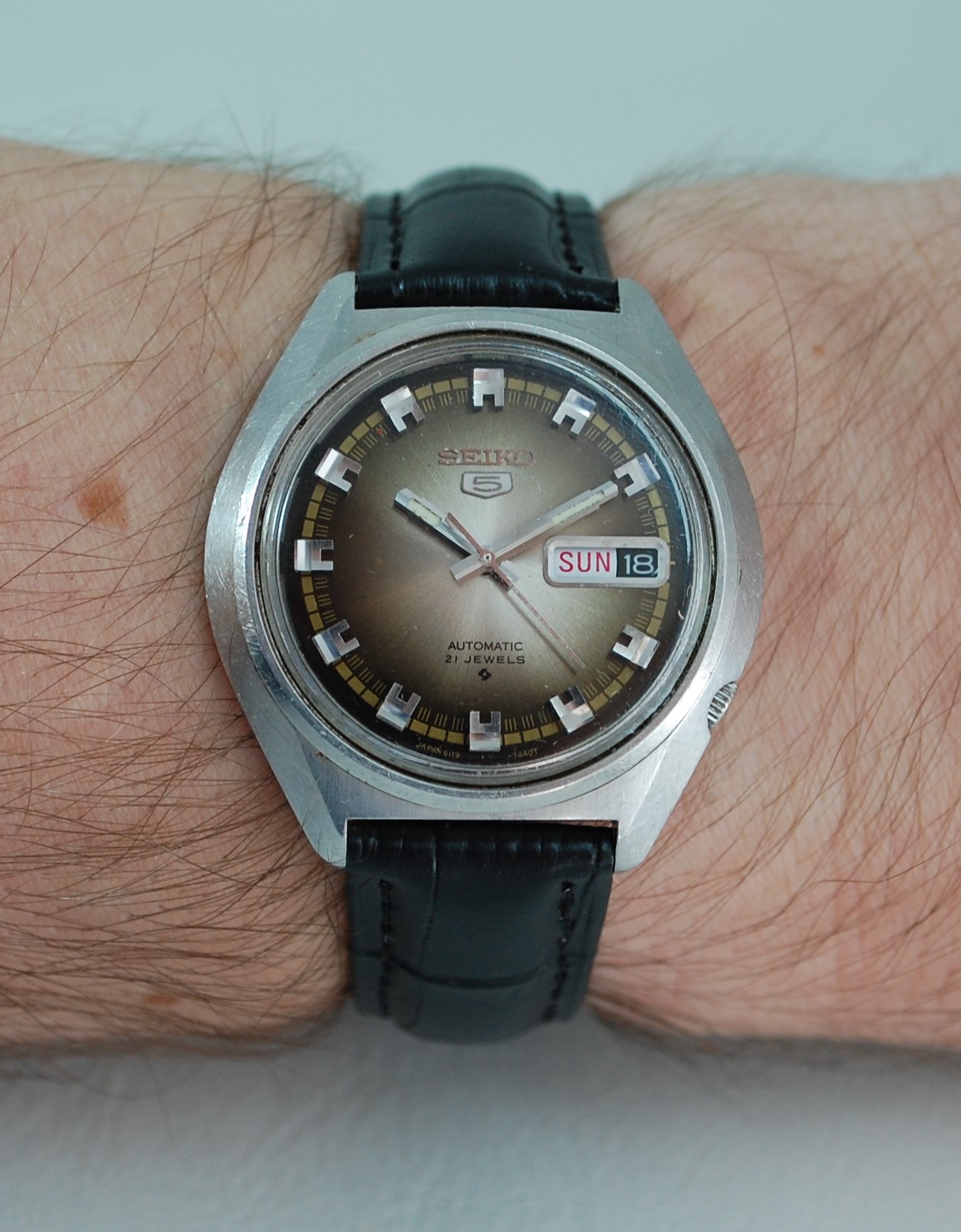 SOLD 1973 Seiko 5 6119-7430 - Birth Year Watches