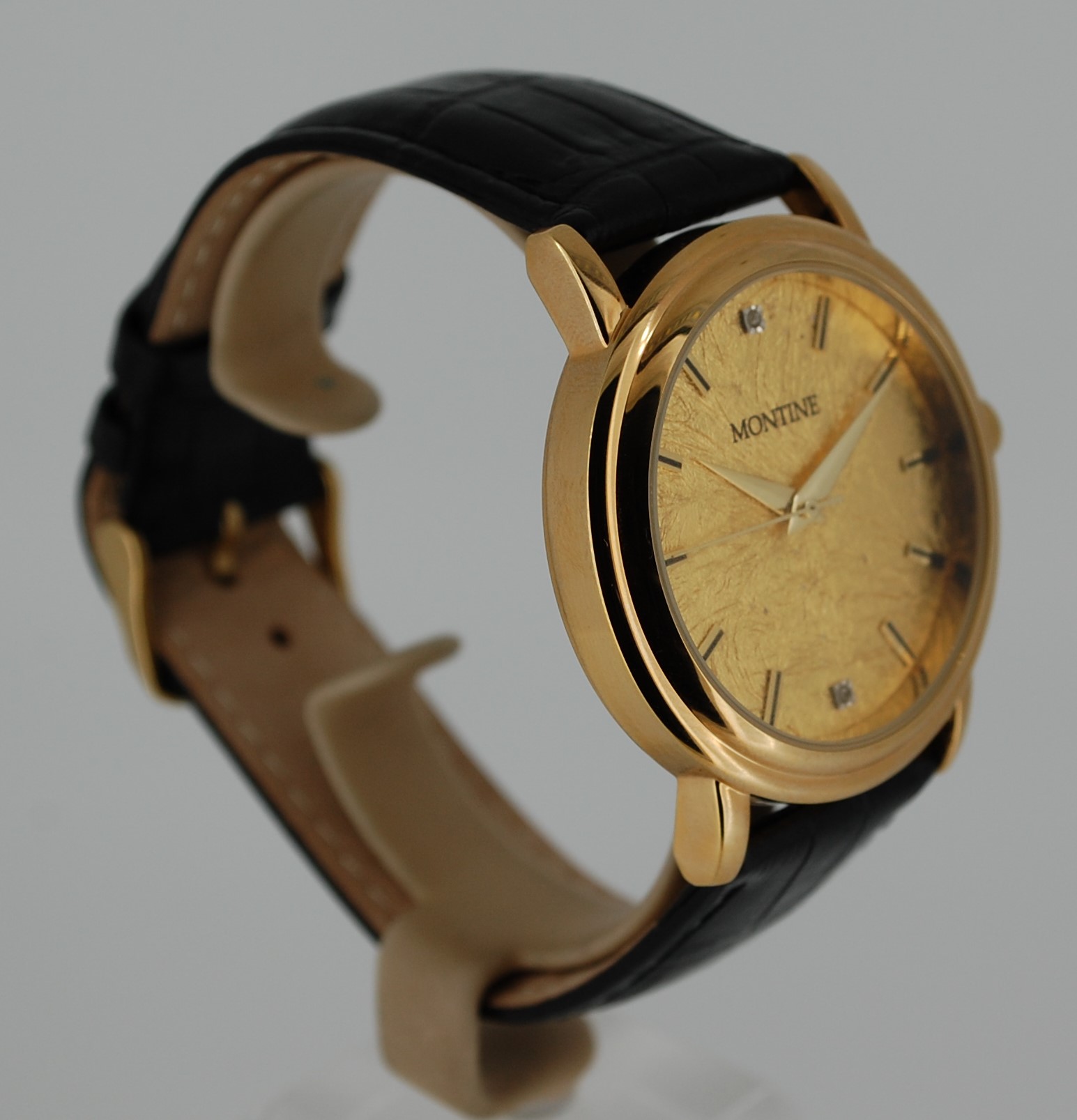 SOLD c2015 Montine 24k Gold Leaf and diamonds dial - Image 13