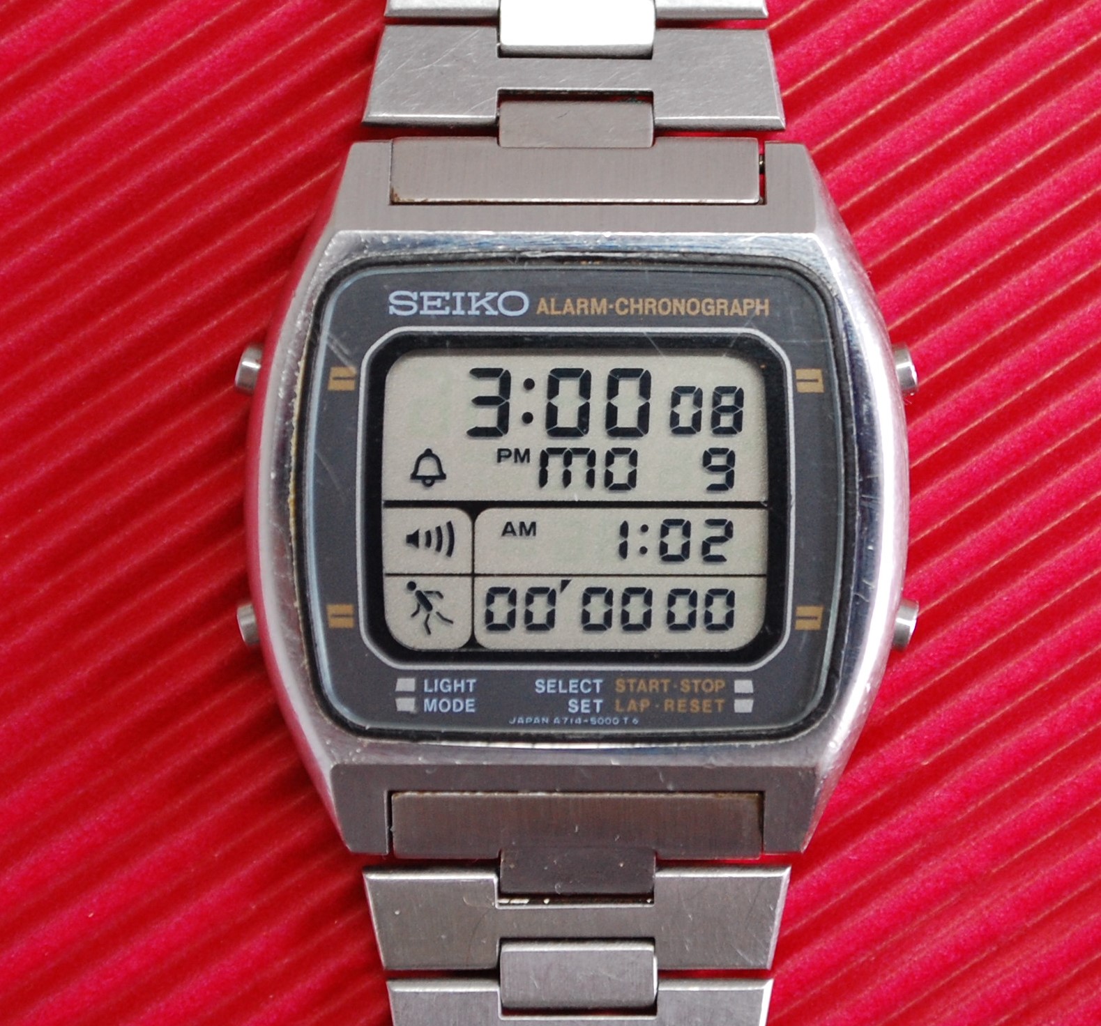 SOLD 1984 Seiko 'Little Running Man' LCD Chronograph - Birth Year Watches