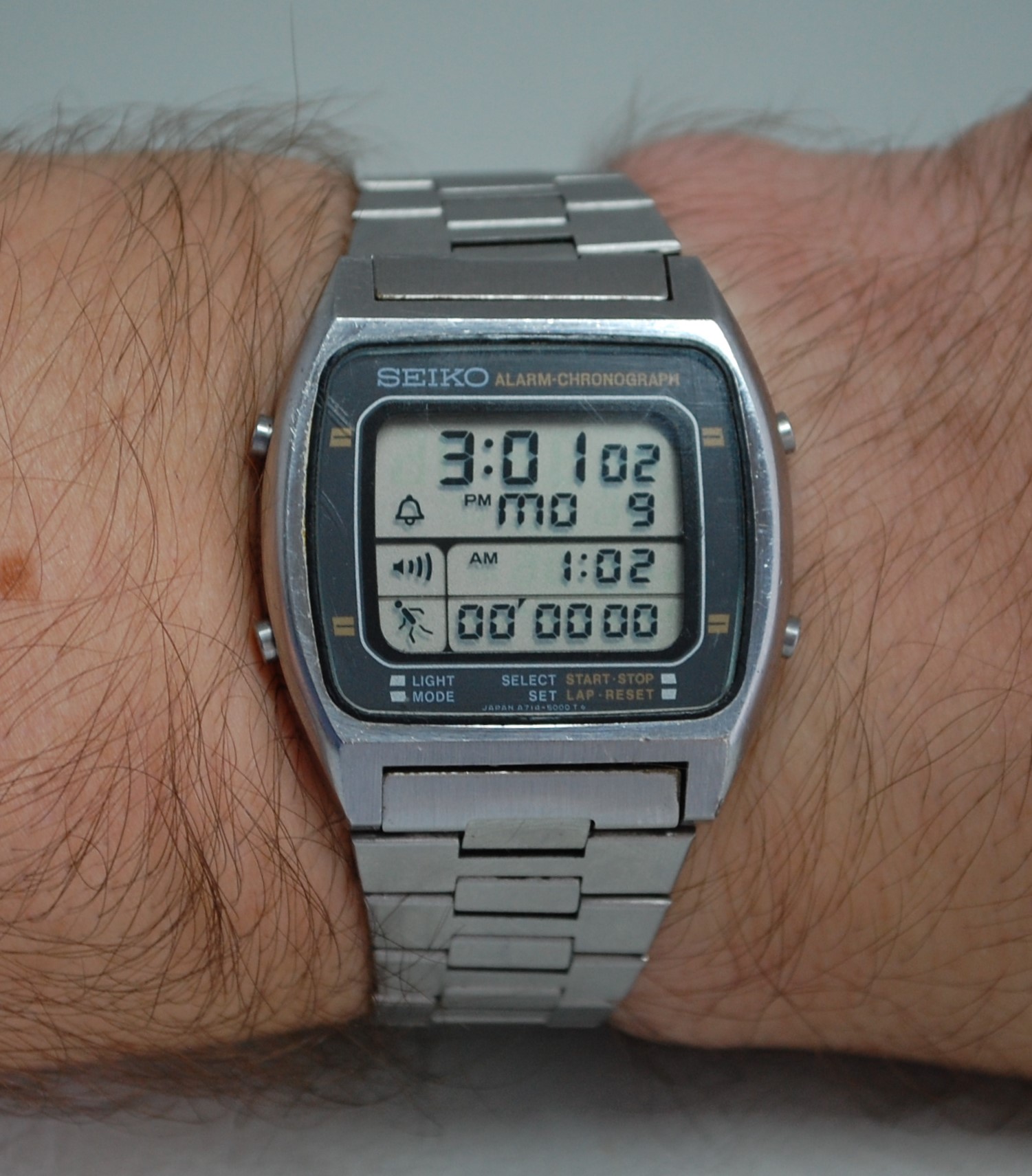 SOLD 1984 Seiko 'Little Running Man' LCD Chronograph - Birth Year Watches