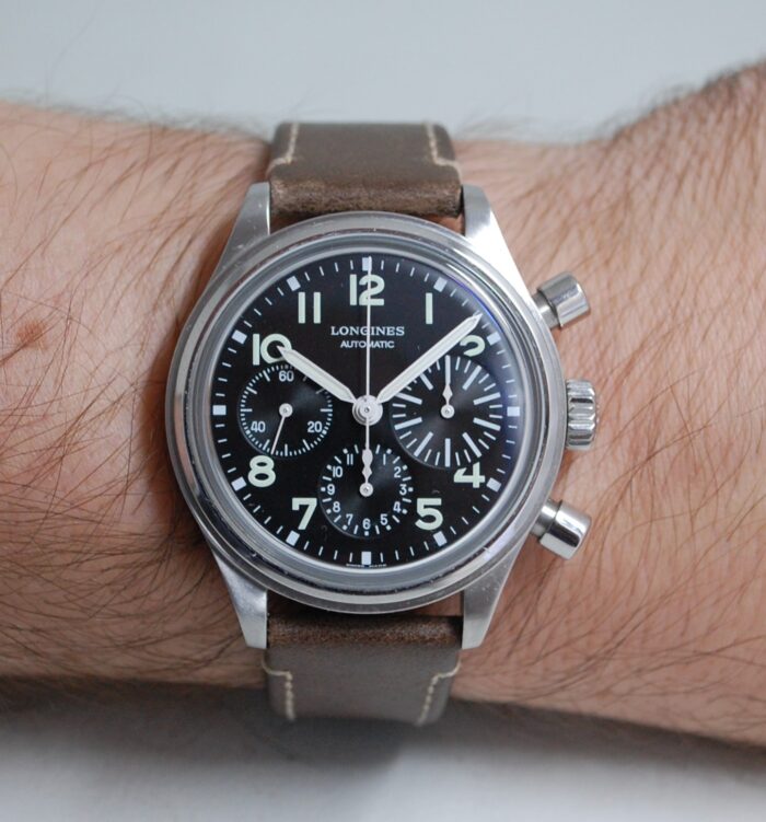 SOLD 2020 Longines Big Eye Chronograph with box and papers - Image 2
