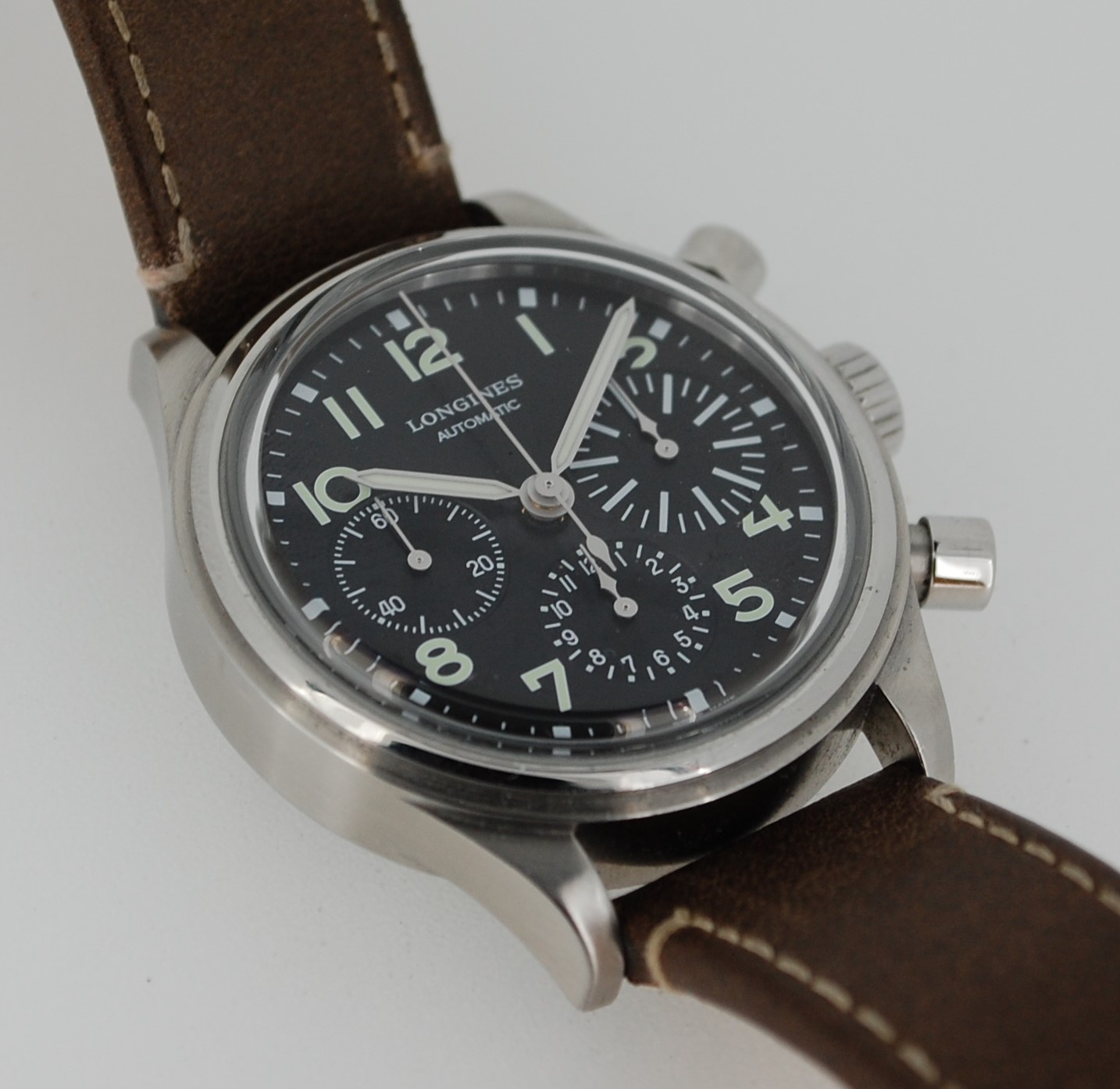 SOLD 2020 Longines Big Eye Chronograph with box and papers - Image 6