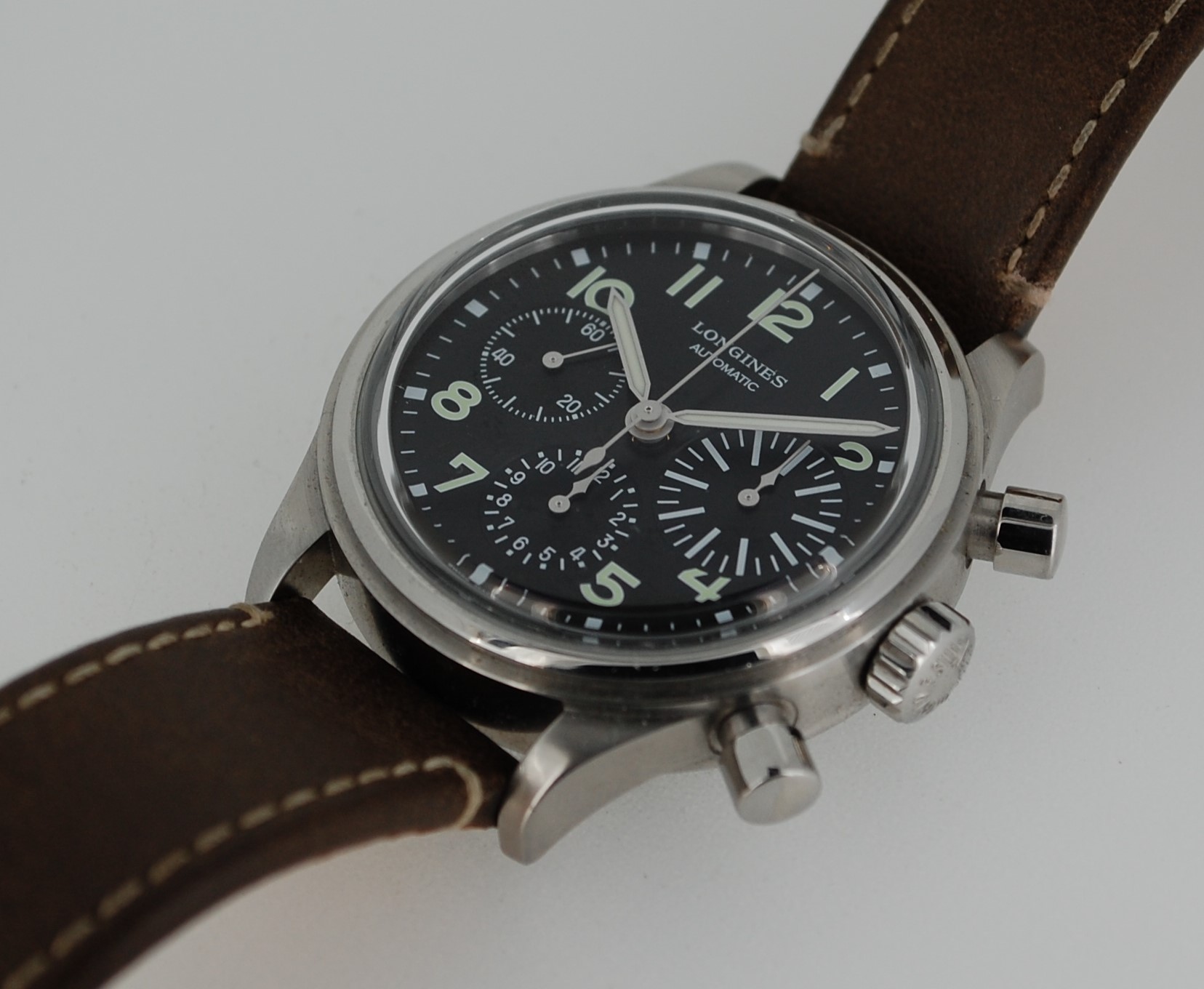 SOLD 2020 Longines Big Eye Chronograph with box and papers - Image 7