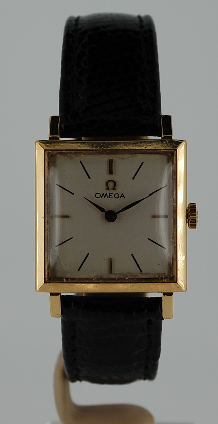 SOLD 1962 Omega 18k Gold square cased - Image 9