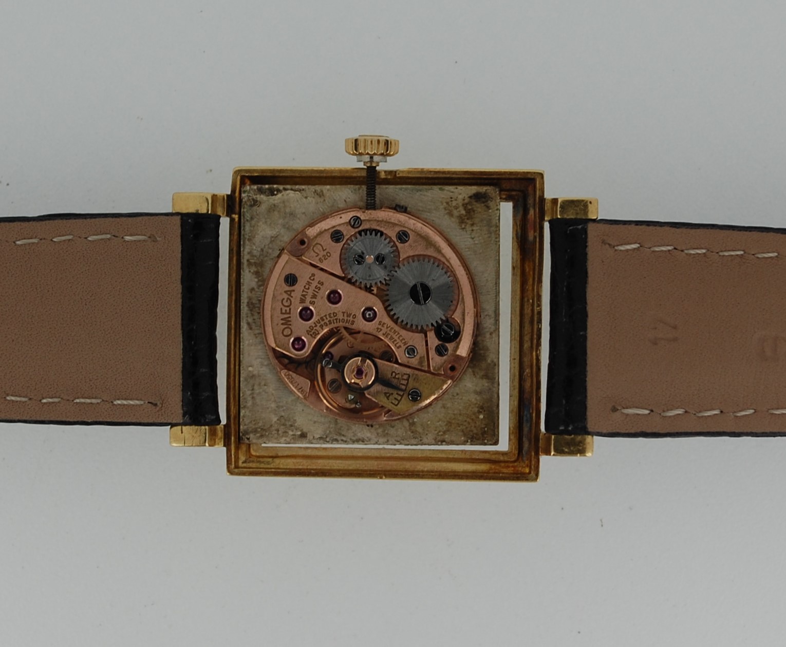 SOLD 1962 Omega 18k Gold square cased - Image 13