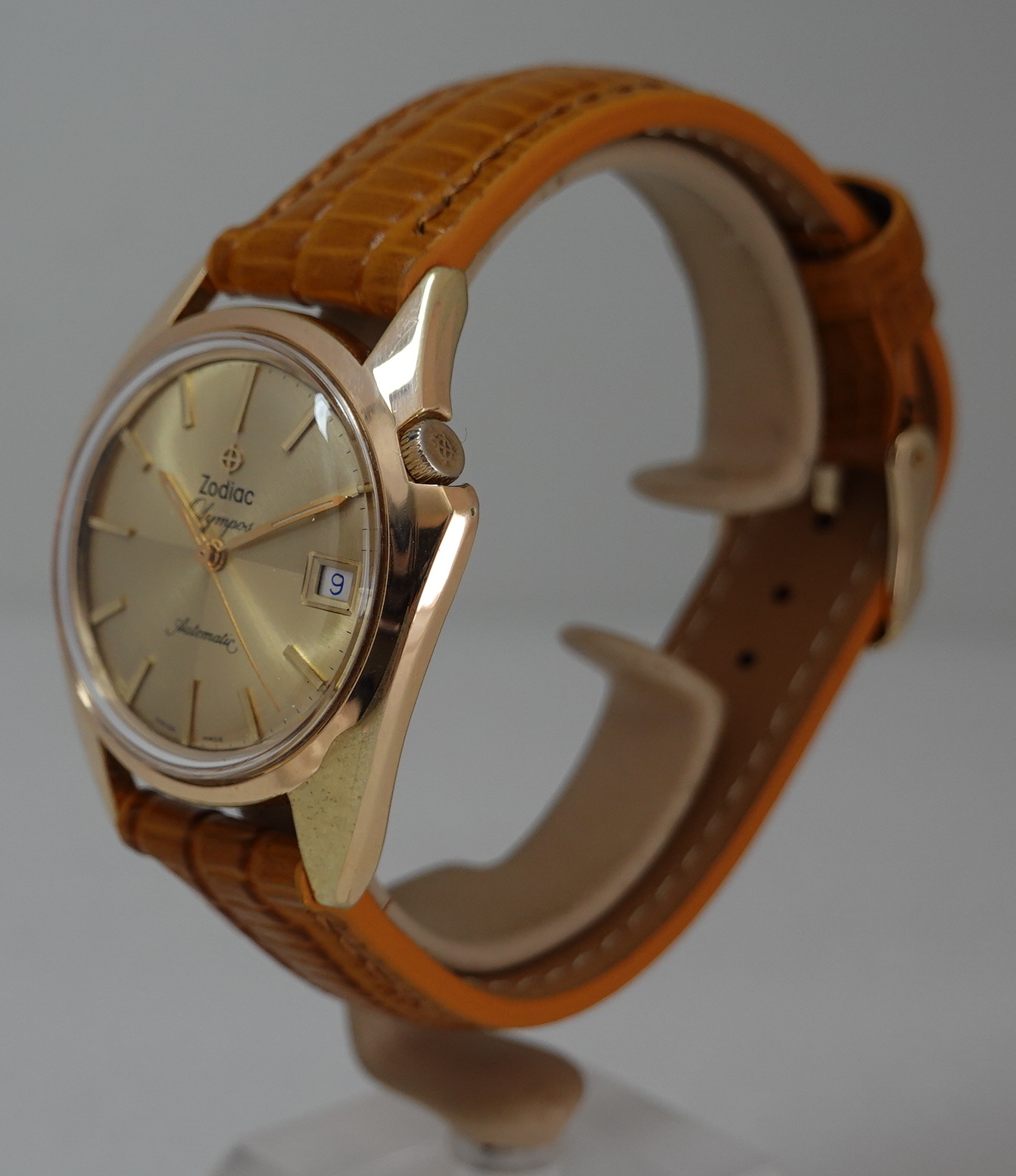 SOLD c1973 Zodiac Olympos with boxes - Birth Year Watches