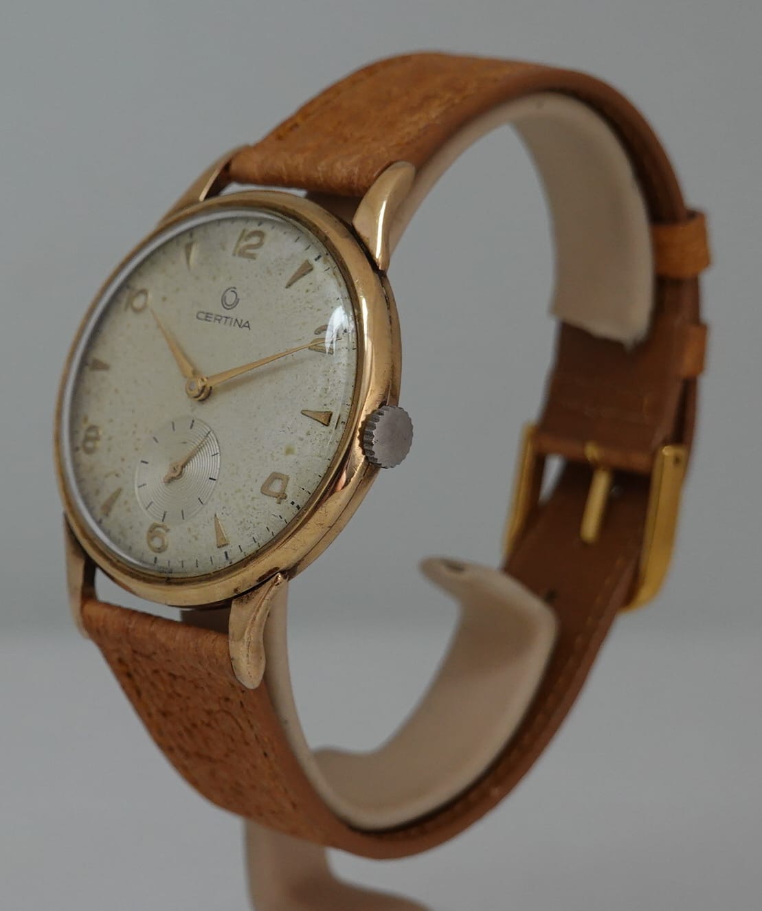 SOLD 1959 1961 Certina 9k Gold - Image 12
