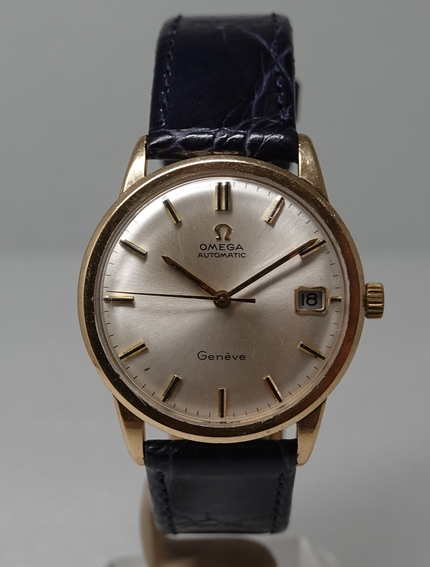 SOLD 1968 Omega Geneve Automatic in 9k Gold - Birth Year Watches