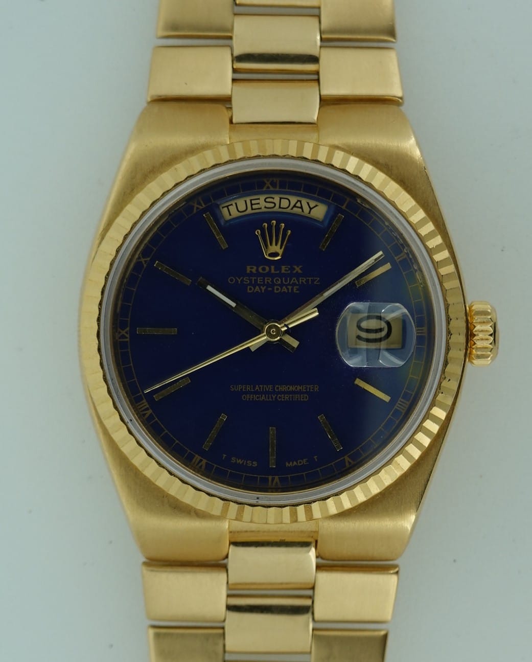 SOLD 1979 Rolex Oysterquartz Day-Date 18k Gold - Image 14