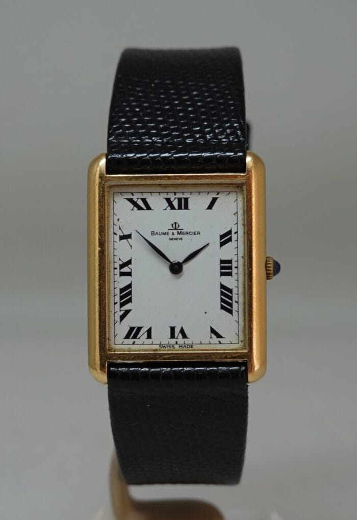 1971 Baume & Mercier 18k Tank