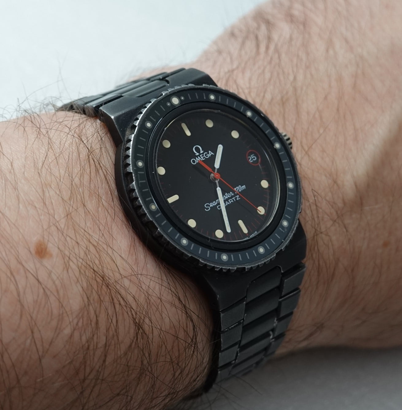SOLD 1982 1984 Omega Seamaster 120M 'Nimitz', with box and