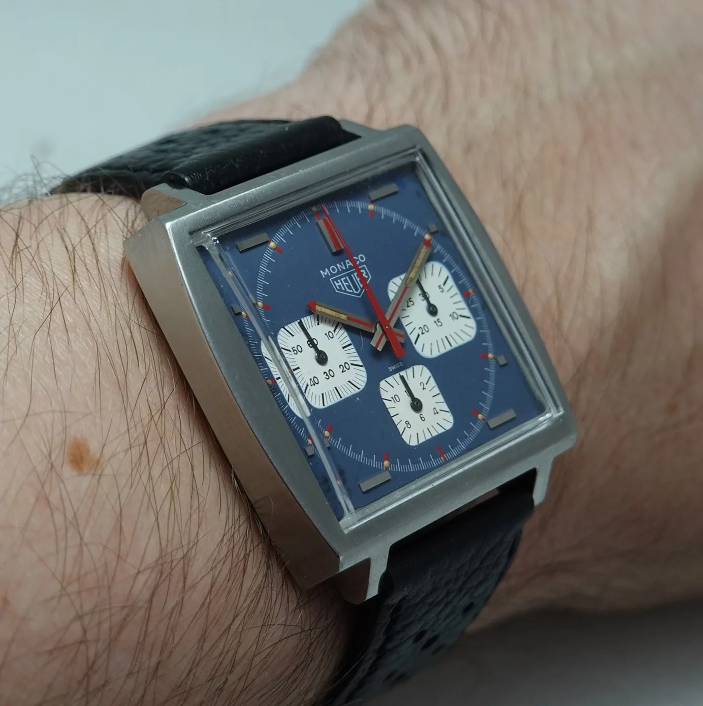 SOLD c1973 Heuer Monaco 73633B - Image 7