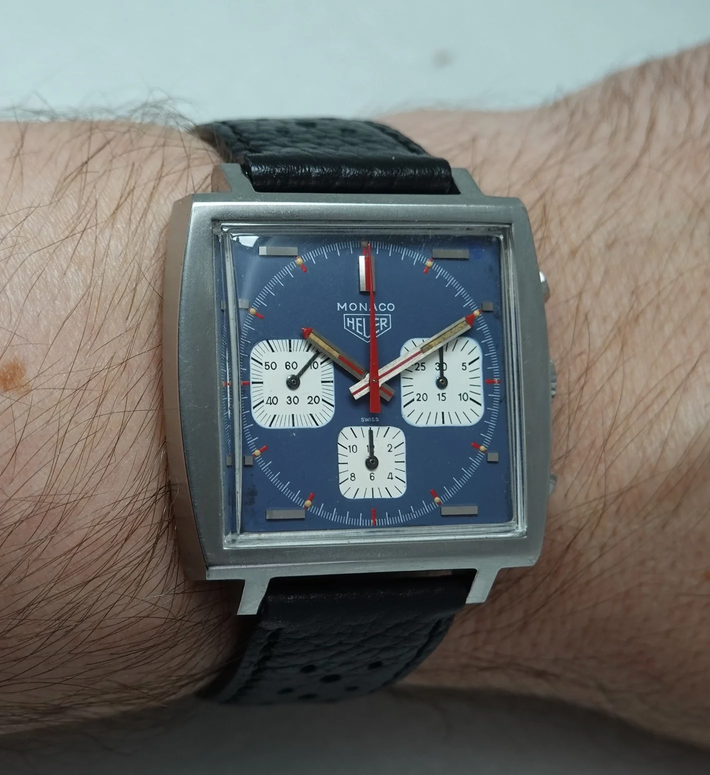SOLD c1973 Heuer Monaco 73633B - Image 6
