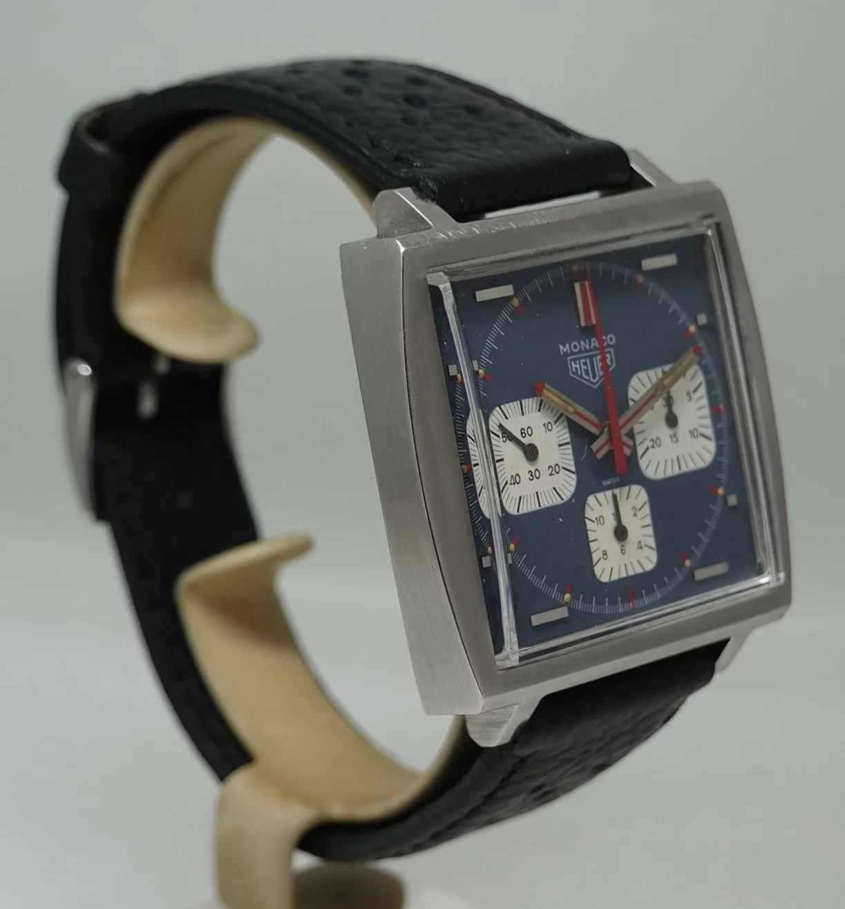 SOLD c1973 Heuer Monaco 73633B - Image 3