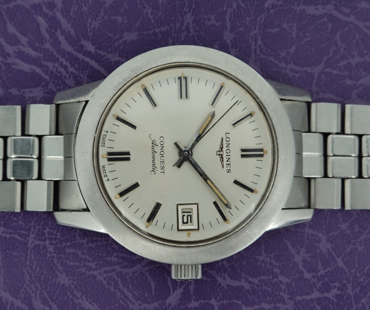 SOLD c1972 Longines Conquest Automatic with box - Birth Year Watches