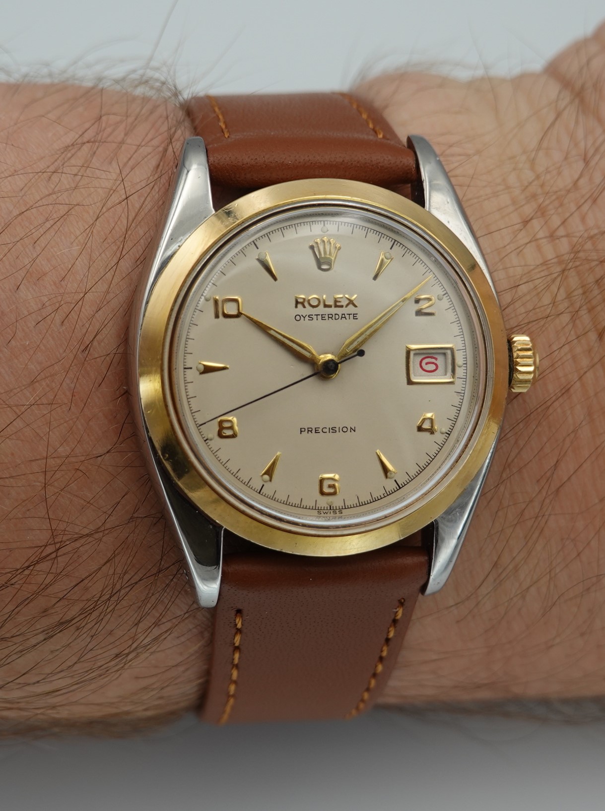 SOLD 1957 Rolex Oysterdate 6494 - Birth Year Watches