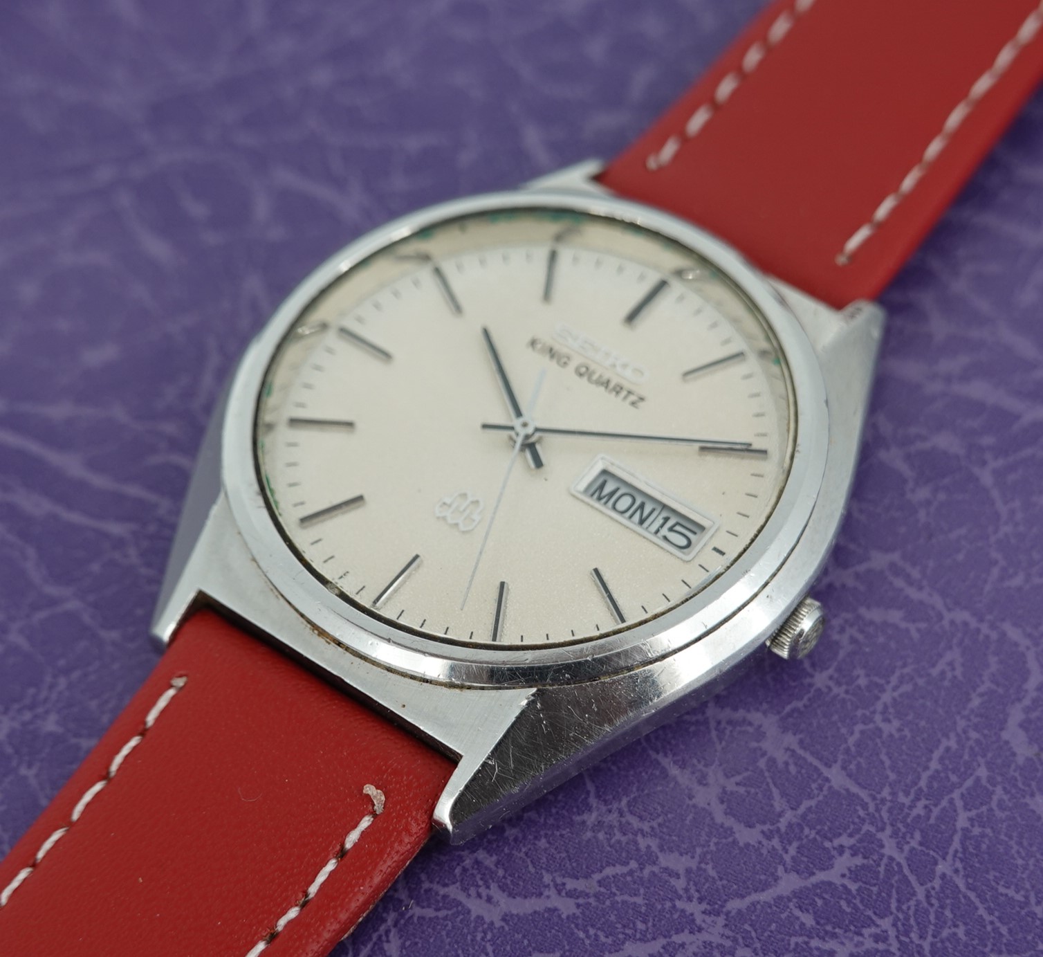 腕時計 SEIKO king quartz SEIKO KING QUARTZ Vintage 1979 9721-8010 Men's Watch Gold 34mm New