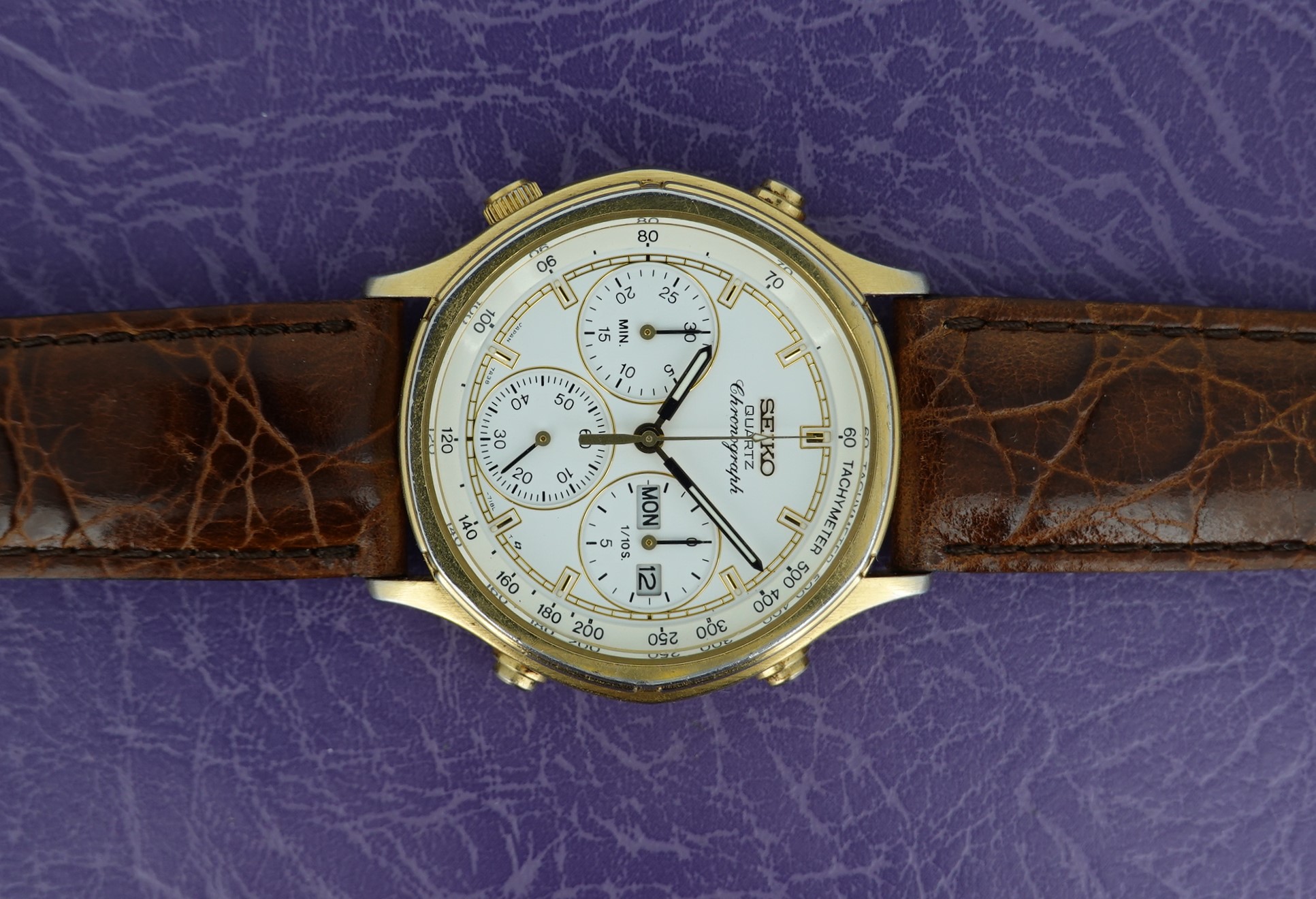 SOLD 1988 Seiko 7A38-7260 Chronograph - Birth Year Watches